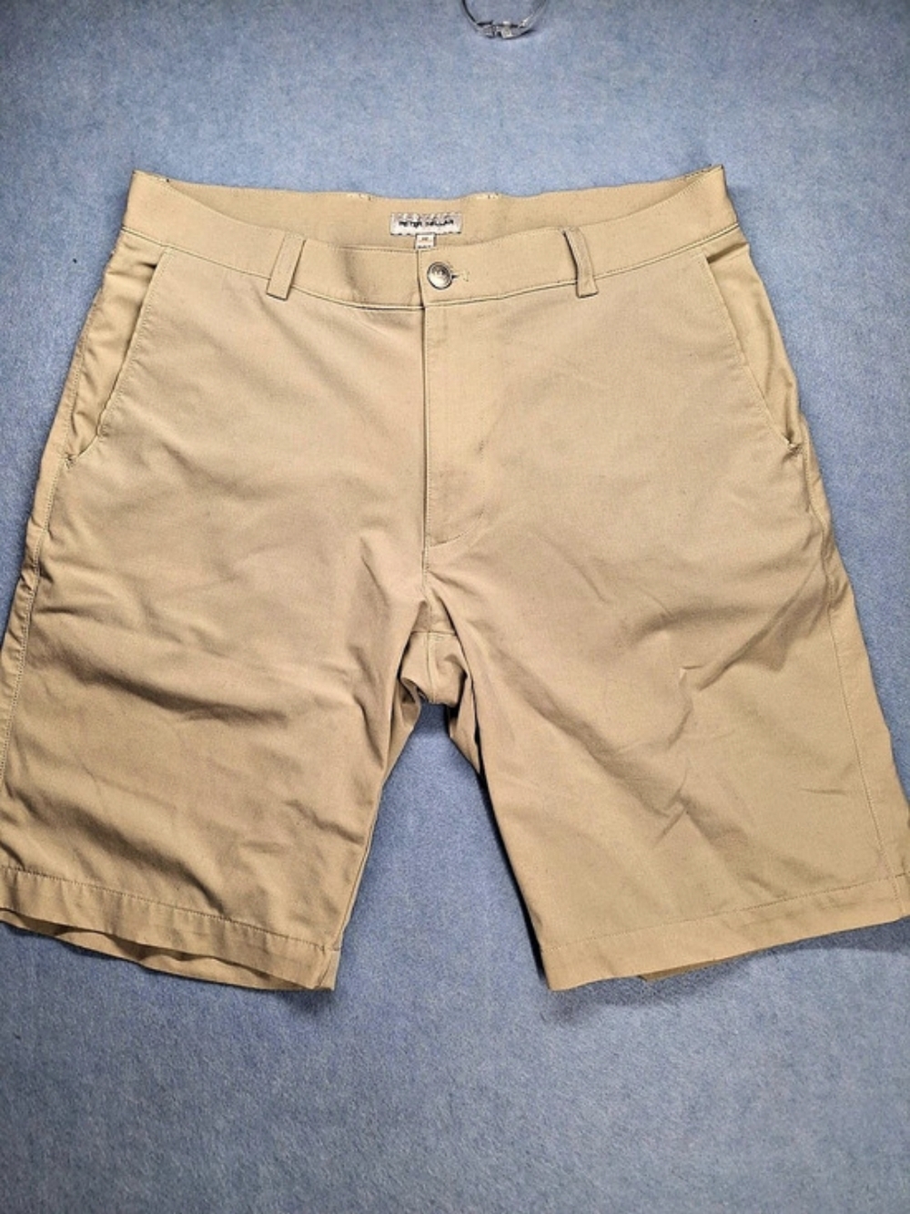 Peter Millar Men's Flat Front Shorts Size 32 in Brown